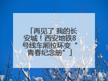 再见了 我的长安城！西安地铁8号线车厢拉环变“青春纪念册”