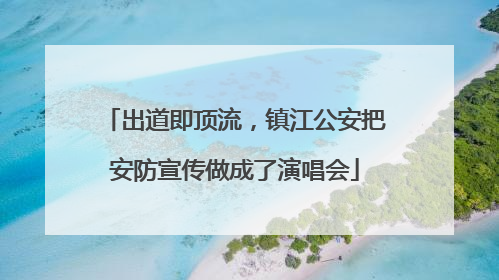 出道即顶流，镇江公安把安防宣传做成了演唱会