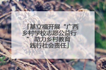 基立福开展“广西乡村学校志愿公益行” 助力乡村教育 践行社会责任