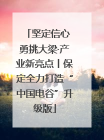 坚定信心 勇挑大梁·产业新亮点丨保定全力打造“中国电谷”升级版