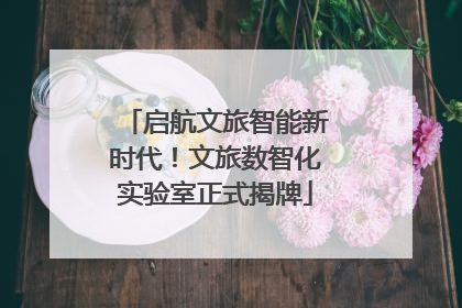 启航文旅智能新时代！文旅数智化实验室正式揭牌