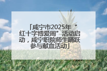 咸宁市2025年“红十字博爱周”活动启动，咸宁职院师生踊跃参与献血活动