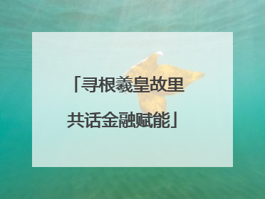 寻根羲皇故里 共话金融赋能
