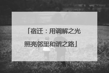 宿迁：用调解之光照亮邻里和谐之路