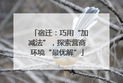 宿迁：巧用“加减法”，探索营商环境“最优解”
