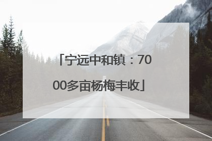 宁远中和镇：7000多亩杨梅丰收