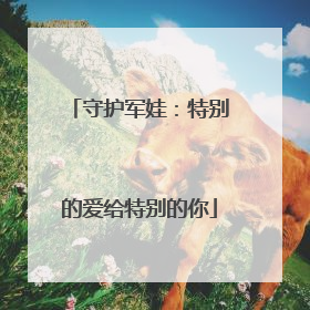 守护军娃：特别的爱给特别的你
