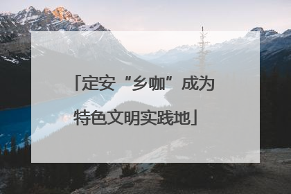 定安“乡咖”成为特色文明实践地