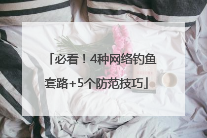 必看！4种网络钓鱼套路+5个防范技巧