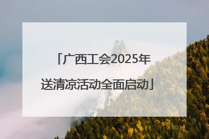广西工会2025年送清凉活动全面启动