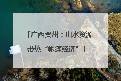 广西贺州：山水资源带热“帐篷经济”