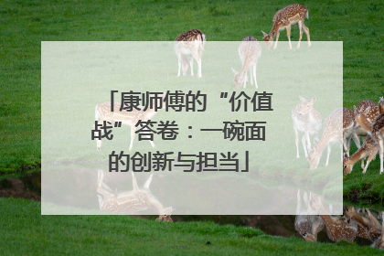 康师傅的“价值战”答卷：一碗面的创新与担当