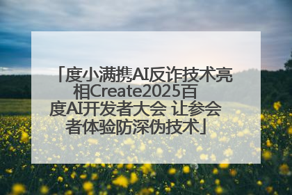 度小满携AI反诈技术亮相Create2025百度AI开发者大会 让参会者体验防深伪技术
