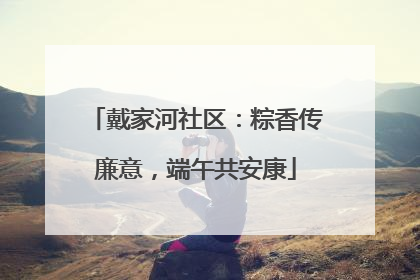 戴家河社区：粽香传廉意，端午共安康