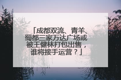 成都双流、青羊、蜀都三家万达广场或被王健林打包出售，谁将接手运营？