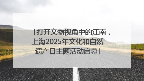 打开文物视角中的江南，上海2025年文化和自然遗产日主题活动启幕