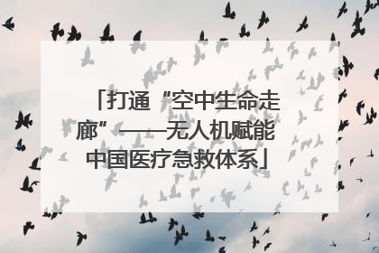 打通“空中生命走廊”——无人机赋能中国医疗急救体系