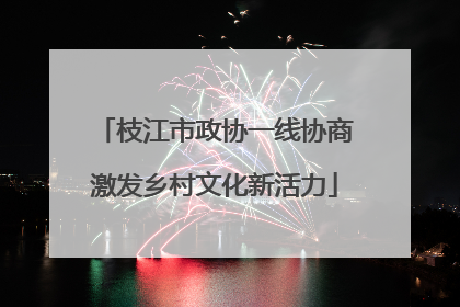 枝江市政协一线协商激发乡村文化新活力