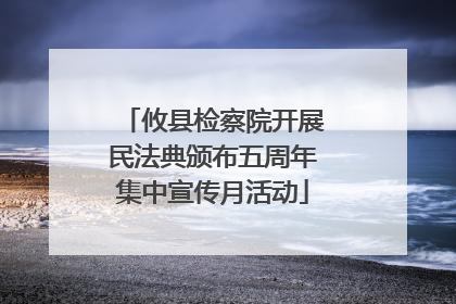 攸县检察院开展民法典颁布五周年集中宣传月活动