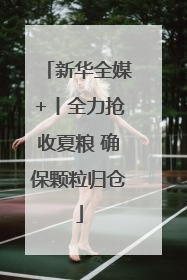 新华全媒+丨全力抢收夏粮 确保颗粒归仓