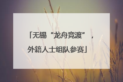 无锡“龙舟竞渡”，外籍人士组队参赛