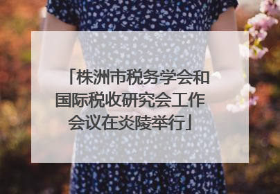 株洲市税务学会和国际税收研究会工作会议在炎陵举行