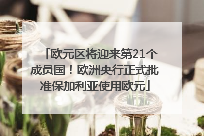 欧元区将迎来第21个成员国！欧洲央行正式批准保加利亚使用欧元