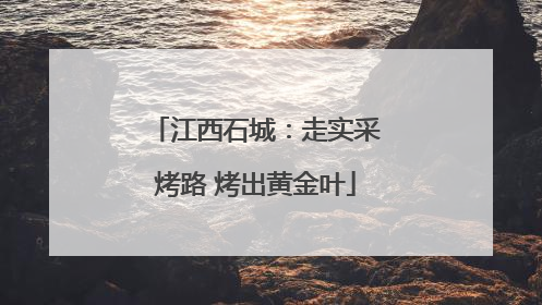 江西石城：走实采烤路 烤出黄金叶