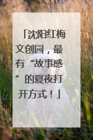 沈阳红梅文创园，最有“故事感”的夏夜打开方式！