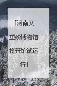 河南又一重磅博物馆将开馆试运行