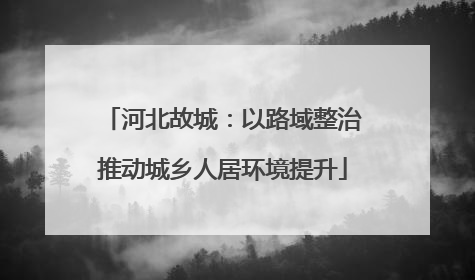 河北故城：以路域整治推动城乡人居环境提升