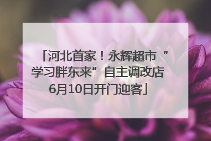 河北首家！永辉超市“学习胖东来”自主调改店6月10日开门迎客
