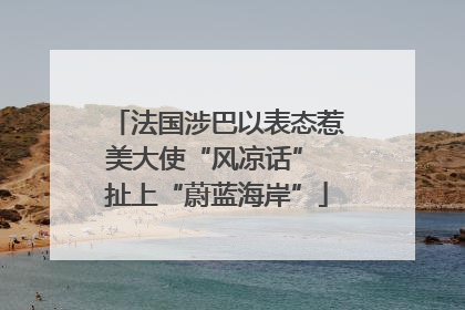 法国涉巴以表态惹美大使“风凉话” 扯上“蔚蓝海岸”