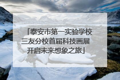 泰安市第一实验学校三友分校首届科技画展开启未来想象之旅