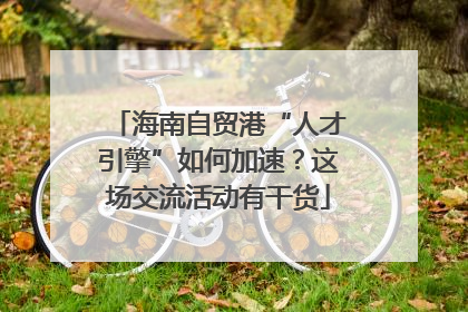 海南自贸港“人才引擎”如何加速？这场交流活动有干货
