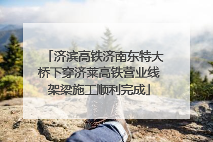 济滨高铁济南东特大桥下穿济莱高铁营业线架梁施工顺利完成