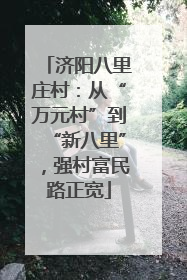 济阳八里庄村：从“万元村”到“新八里”，强村富民路正宽