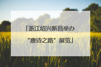 浙江绍兴新昌举办“唐诗之路”展览