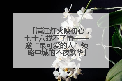 浦江灯火映初心，七十六载不了情——邀“最可爱的人”领略申城的不夜繁华