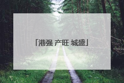 港强 产旺 城盛