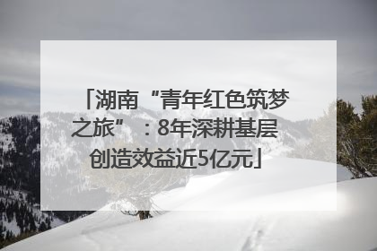湖南“青年红色筑梦之旅”：8年深耕基层创造效益近5亿元