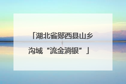 湖北省郧西县山乡沟域“流金淌银”