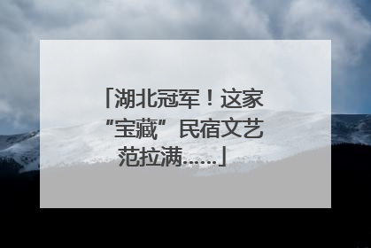 湖北冠军！这家“宝藏”民宿文艺范拉满……