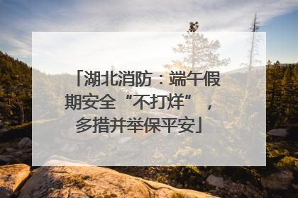 湖北消防：端午假期安全“不打烊”，多措并举保平安