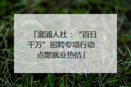 溆浦人社：“百日千万”招聘专项行动点燃就业热情
