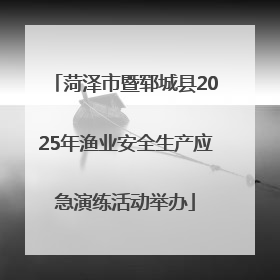 菏泽市暨郓城县2025年渔业安全生产应急演练活动举办