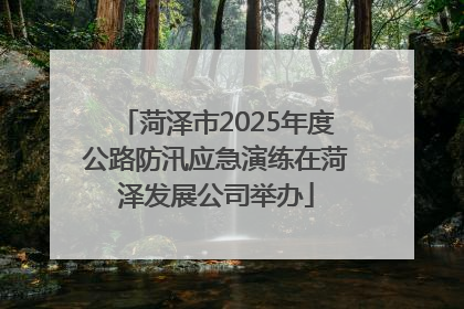 菏泽市2025年度公路防汛应急演练在菏泽发展公司举办