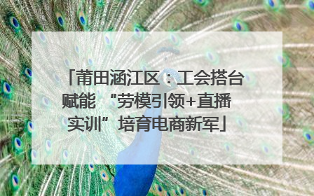 莆田涵江区：工会搭台赋能 “劳模引领+直播实训”培育电商新军