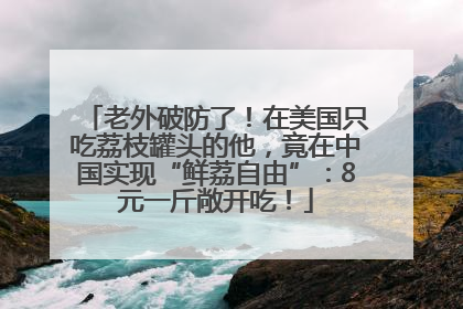 老外破防了！在美国只吃荔枝罐头的他，竟在中国实现“鲜荔自由”：8元一斤敞开吃！