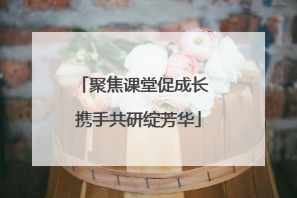 聚焦课堂促成长 携手共研绽芳华